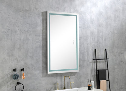 LED Bathroom Mirror with Lights, 40×24 Inch Smart Vanity Mirrors,Lighted Wall Mounted Anti-Fog Dimmable Mirror,Adjustable White/Warm/Natural Lights(Horizontal/Vertical)