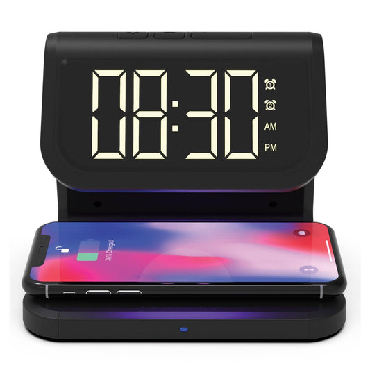 UV Sterilizer Wireless Charger - Dual Alarm Clock by VYSN