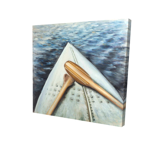 Canoe adventure - 12x12 Print on canvas