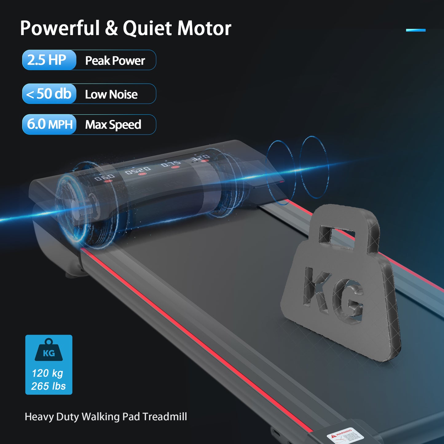 Under Desk Treadmill Machine Walking Pad  for Home Office