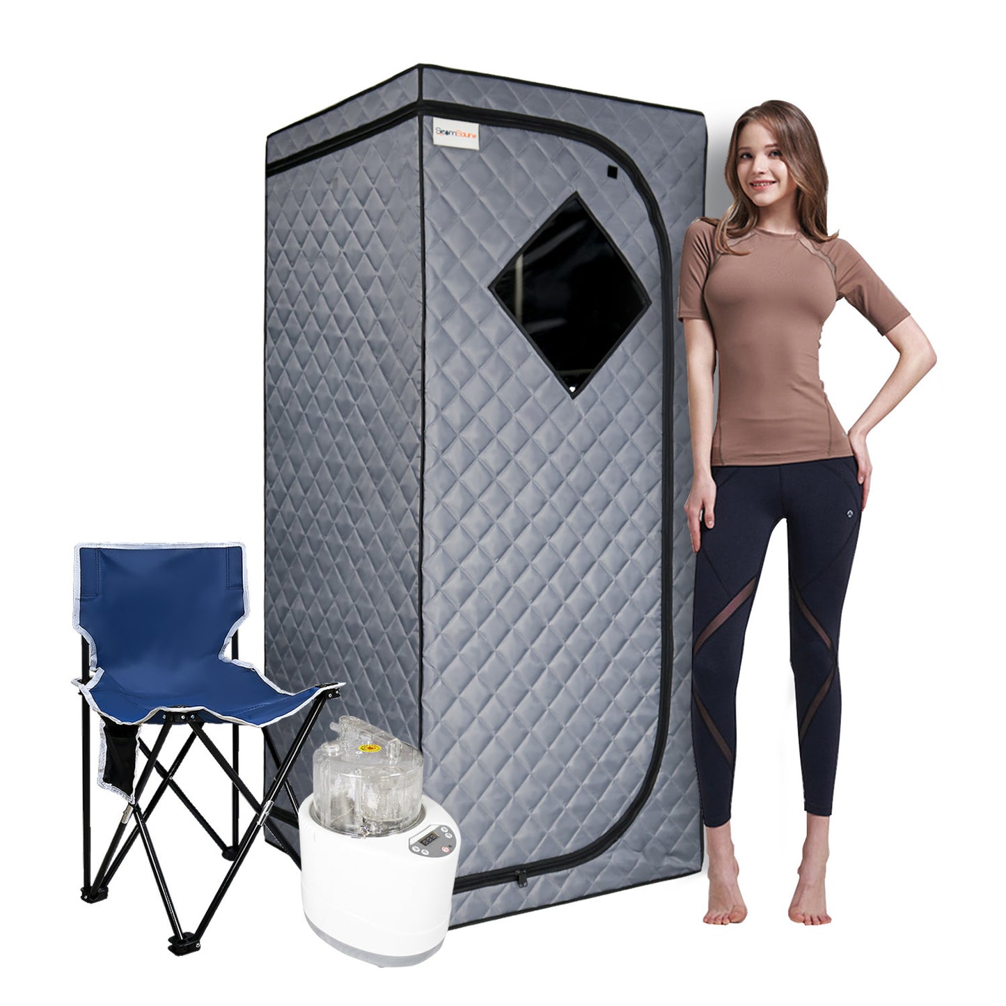 Sojourner Portable Sauna for Home - Steam Sauna Tent, Personal Sauna - Sauna Heater, Tent, Chair, Remote Included for Home Sauna - Enjoy Your Own Personal Spa