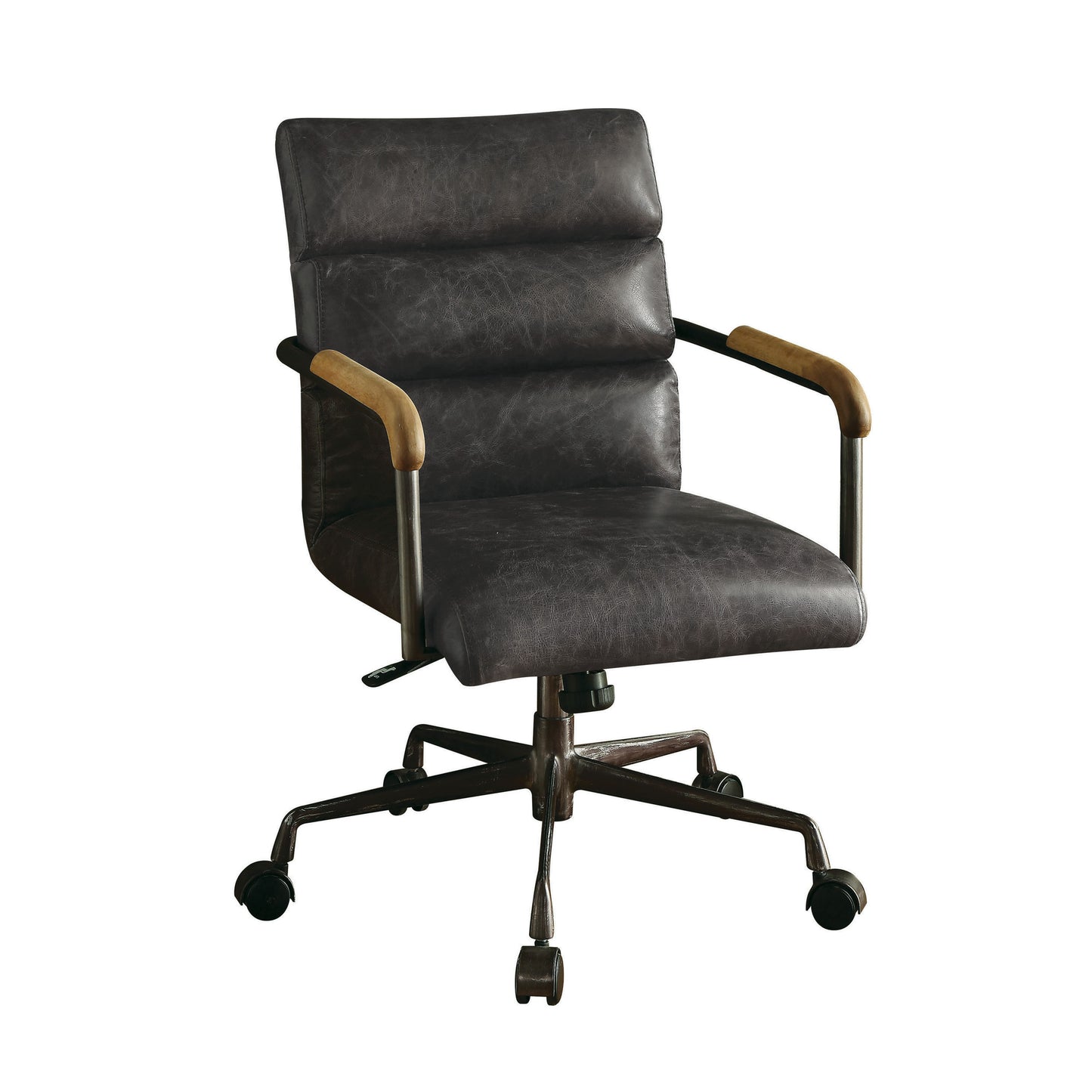 ACME Harith Office Chair in Antique Slate Top Grain Leather 92415