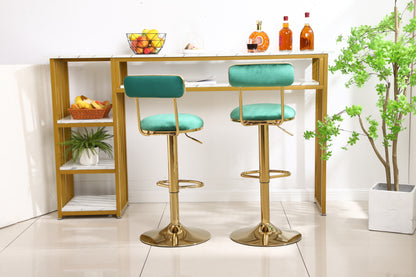 Bar Stools with Back and Footrest Counter Height Dining Chairs  2pcs/ctn