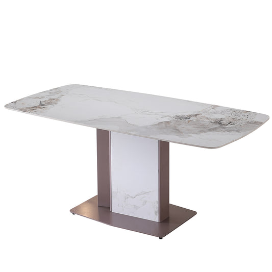 71 inch Fashion  sintered stone dining table with T shape Leg