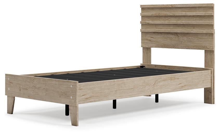 Ashley Oliah Natural Contemporary Twin Panel Platform Bed EB2270B5