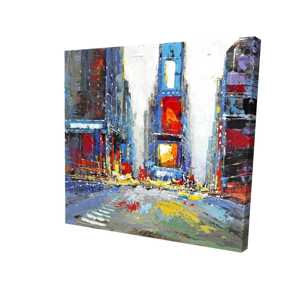 Abstract and colorful buildings - 32x32 Print on canvas