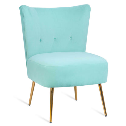 Modern Accent Chair, Fabric Living Room Chair, Bedroom Chair with Thick Sponge Cushion