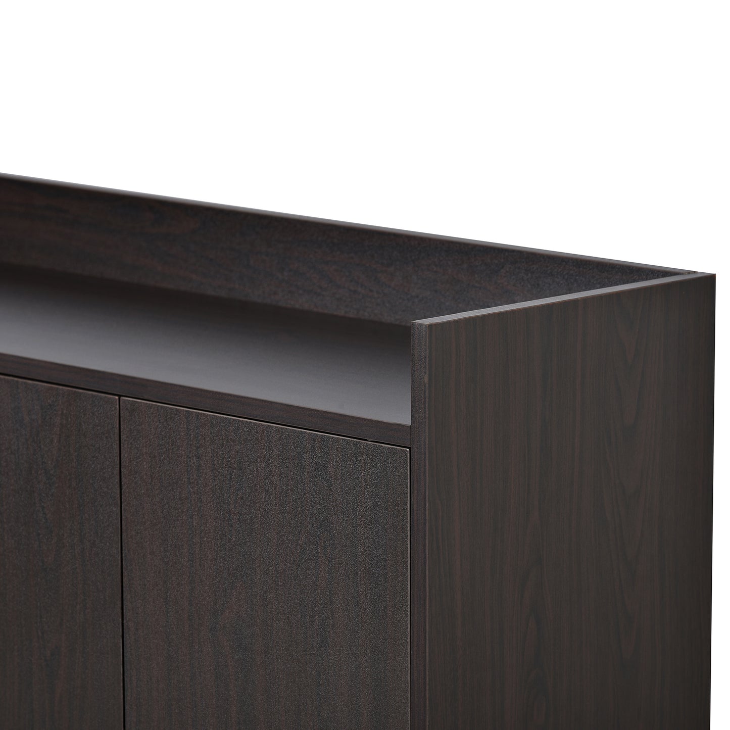 TREXM Modern Sideboard Elegant Buffet Cabinet with Large Storage Space for Dining Room, Entryway (Espresso)