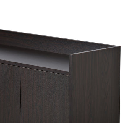 TREXM Modern Sideboard Elegant Buffet Cabinet with Large Storage Space for Dining Room, Entryway (Espresso)