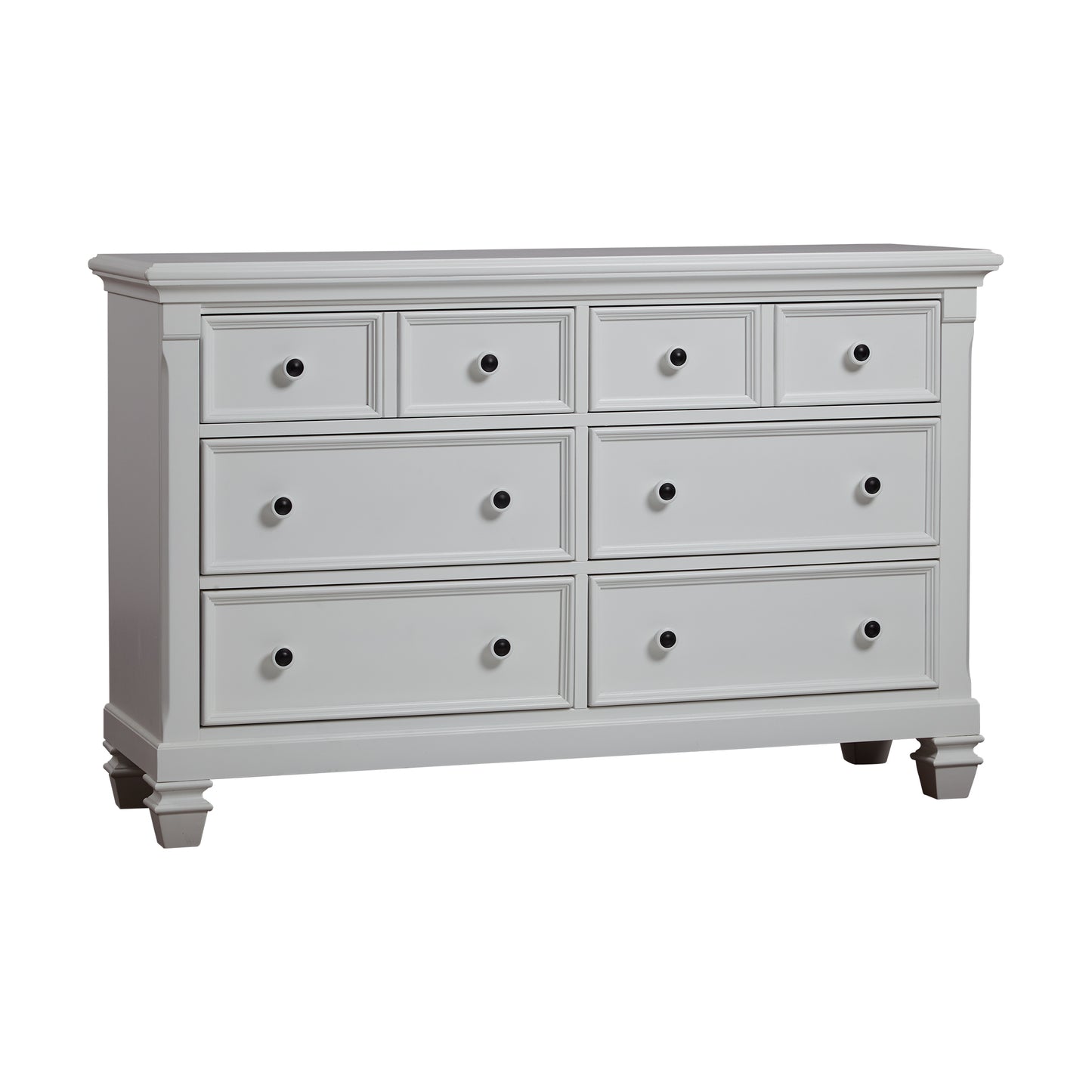 Glendale 6 Drawer Dresser Pure White