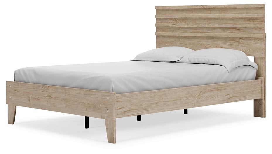 Ashley Oliah Natural Contemporary Full Panel Platform Bed EB2270B4