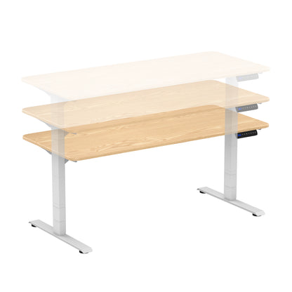 Ergonomic Standing Desk Base Workstation Frame Only，White