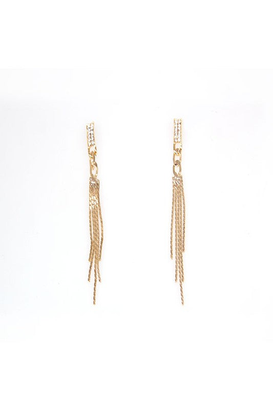 EDGY DANGLE TASSLE EARRING