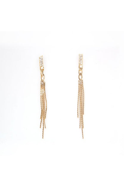 EDGY DANGLE TASSLE EARRING