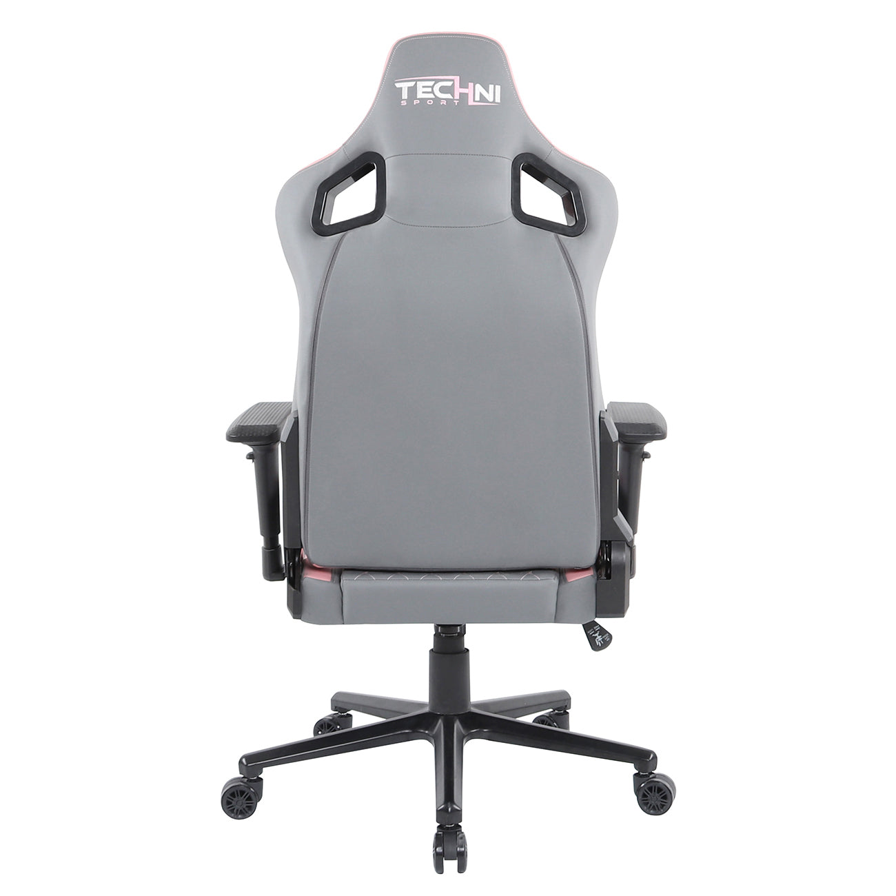 Techni Sport TS-83 Ergonomic High Back Racer Style PC Gaming Chair, Grey/Pink