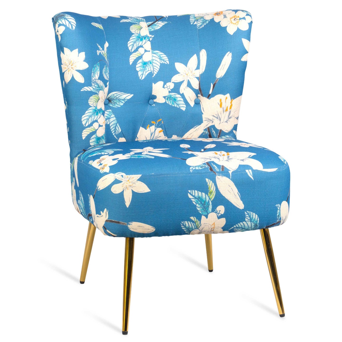 Modern Accent Chair, Fabric Living Room Chair, Bedroom Chair with Thick Sponge Cushion