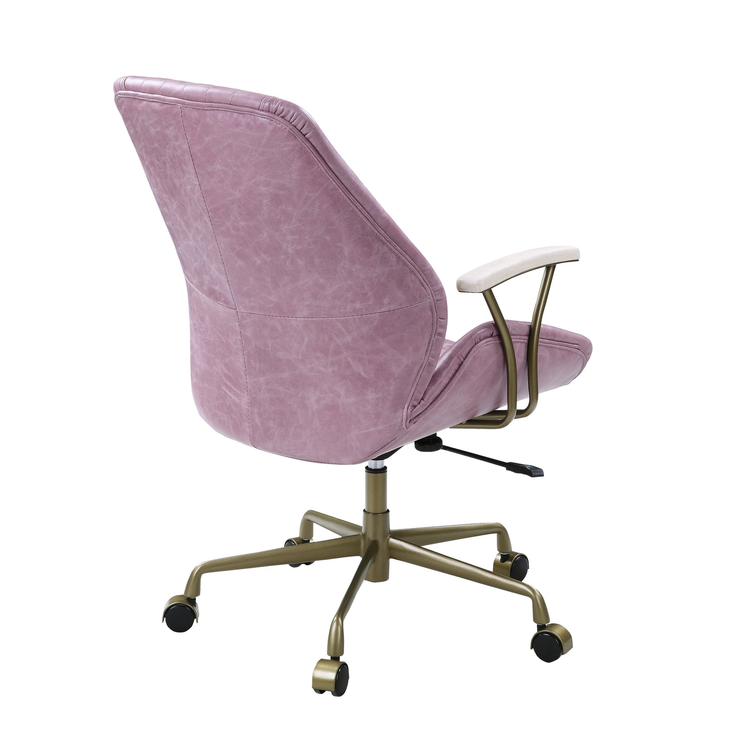 ACME Hamilton Office Chair in Pink Top Grain Leather OF00399