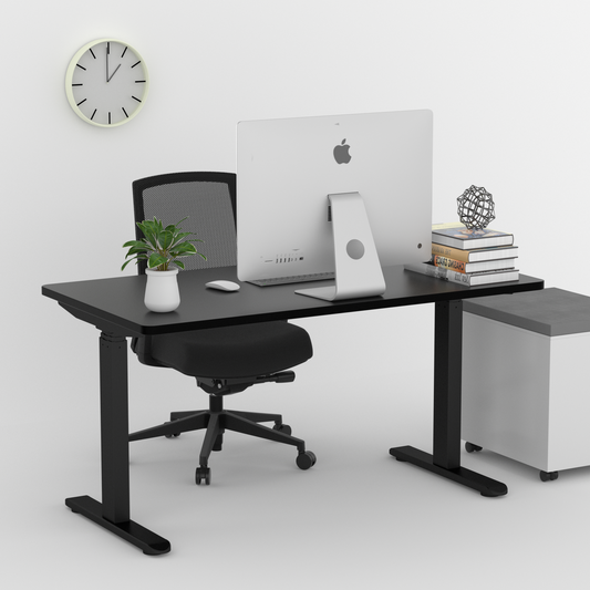 Electric Stand up Desk Frame - ErGear Height Adjustable Table Legs Sit Stand Desk Frame Up to  Ergonomic Standing Desk Base Workstation Frame Only