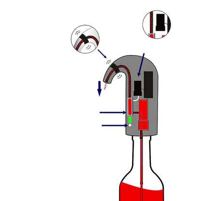 Wine On Tap Wine Oxygenator For Smoother Taste by VistaShops