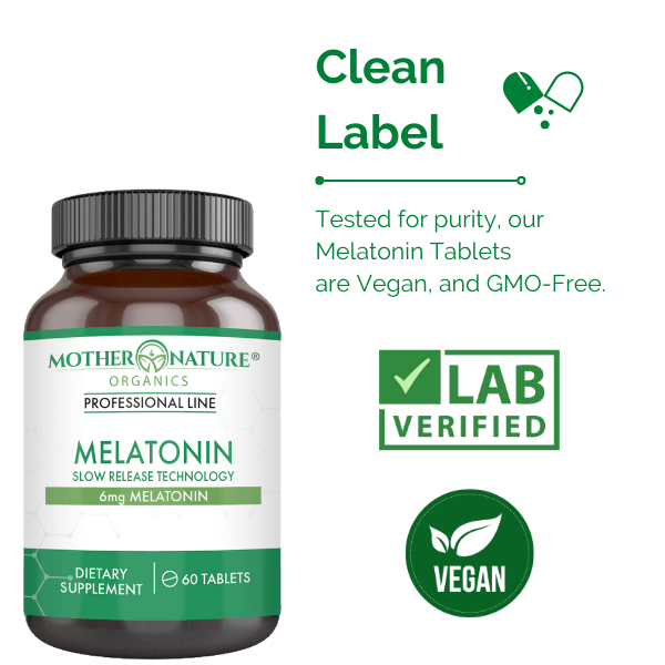 Melatonin 6mg Capsules by Mother Nature Organics