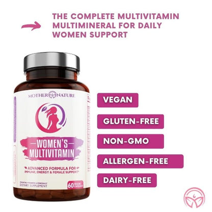 Women's Complete Multivitamin by Mother Nature Organics