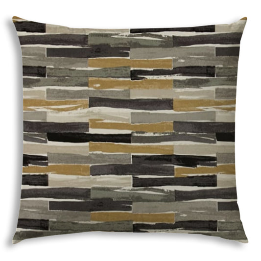 SUBLIME Black Indoor/Outdoor Pillow - Sewn Closure