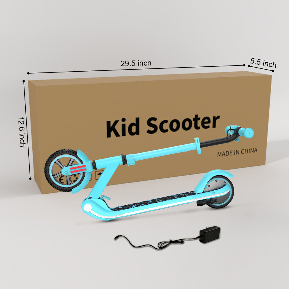 Kids Scooter Boys Girls Adjustable Safety Two Wheels Kids Electric Scooter