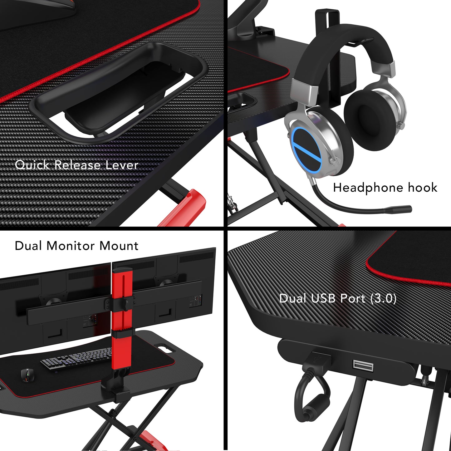 Dardashti Gaming Riser Black/Red