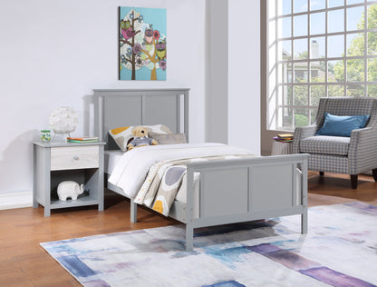 Connelly Reversible Panel Twin Bed Gray/Rockport Gray