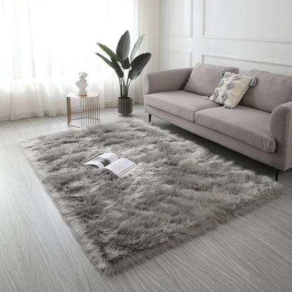 "Cozy Collection" Ultra Soft Fluffy Faux Fur Sheepskin Area Rug