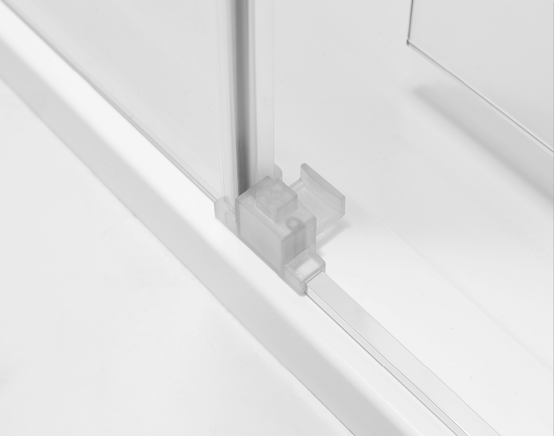 TRUSTMADE 48 in. H x 34 in. W x 76 in. H Semi-Frameless Square Sliding Shower Enclosure (cUPC Approved), w/ Invisible Rollers