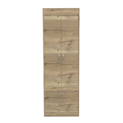 Willow Grove 2-Drawer Armoire Light Oak