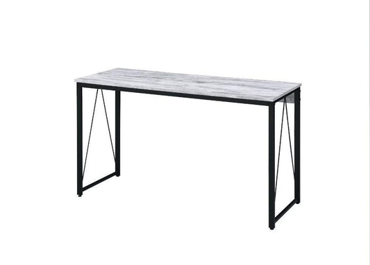 ACME Zaidin Writing Desk, Antique White & Black Finish 92609