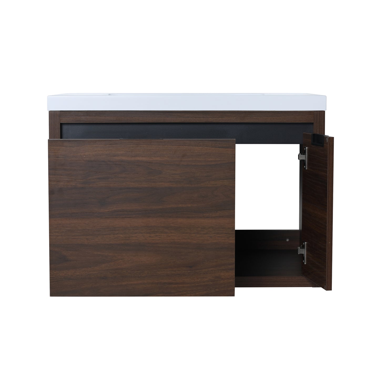 Single Sink Bathroom Vanity,Wall Mounting 30 Inch,30 X 18