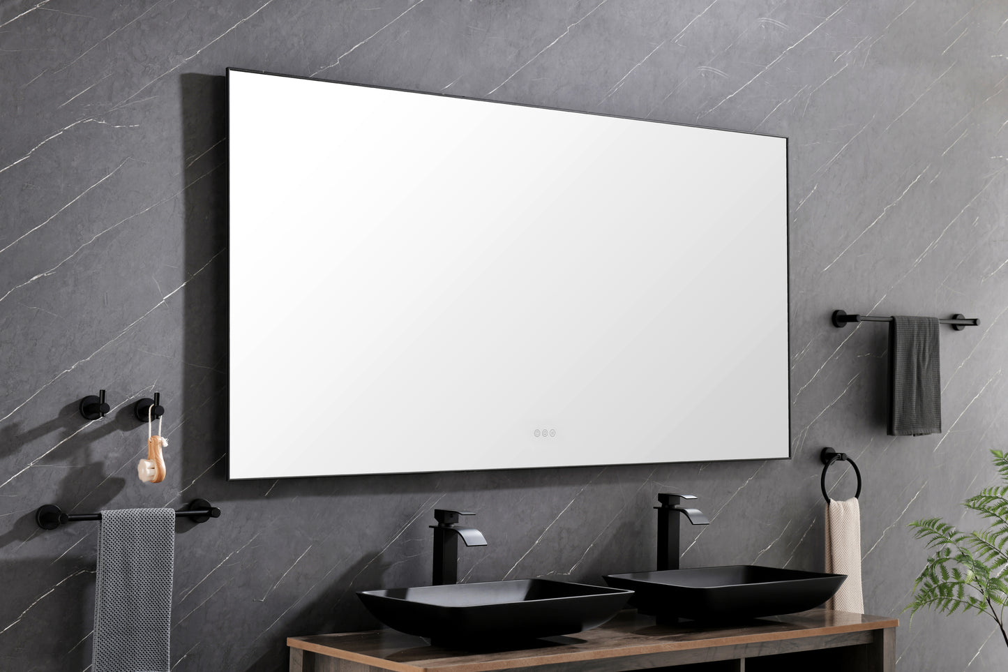 72x 36Inch LED Mirror Bathroom Vanity Mirror with Back Light, Wall Mount Anti-Fog Memory Large Adjustable Vanity Mirror