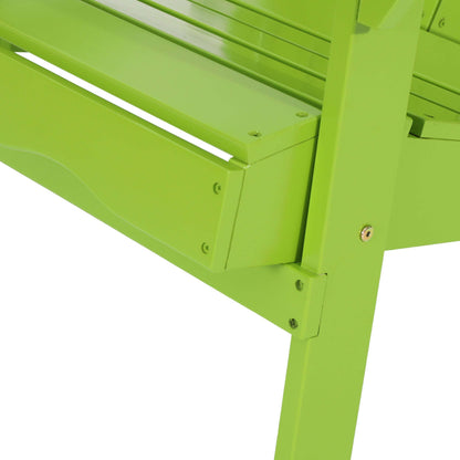 Cartagena Outdoor Acacia Wood  Light Green Adirondack   Chair