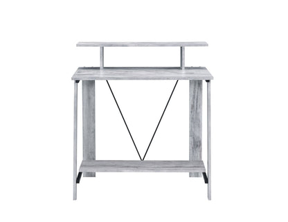 ACME Nypho Writing Desk, Antique White & Black Finish 92732