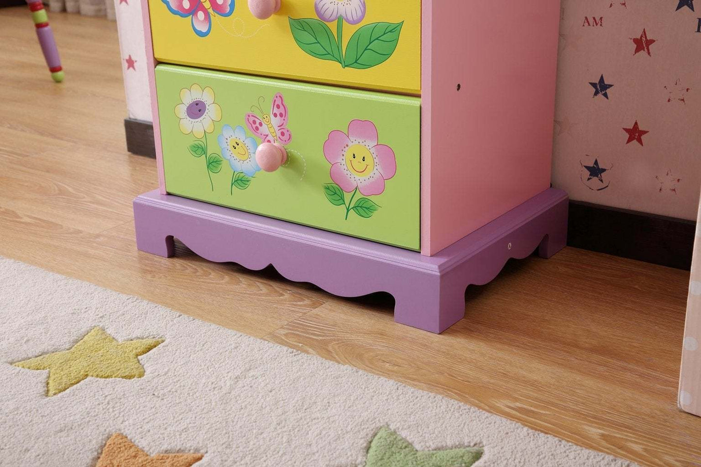 Kids Funnel Olivia the Fairy 5 Drawer Tallboy Unit