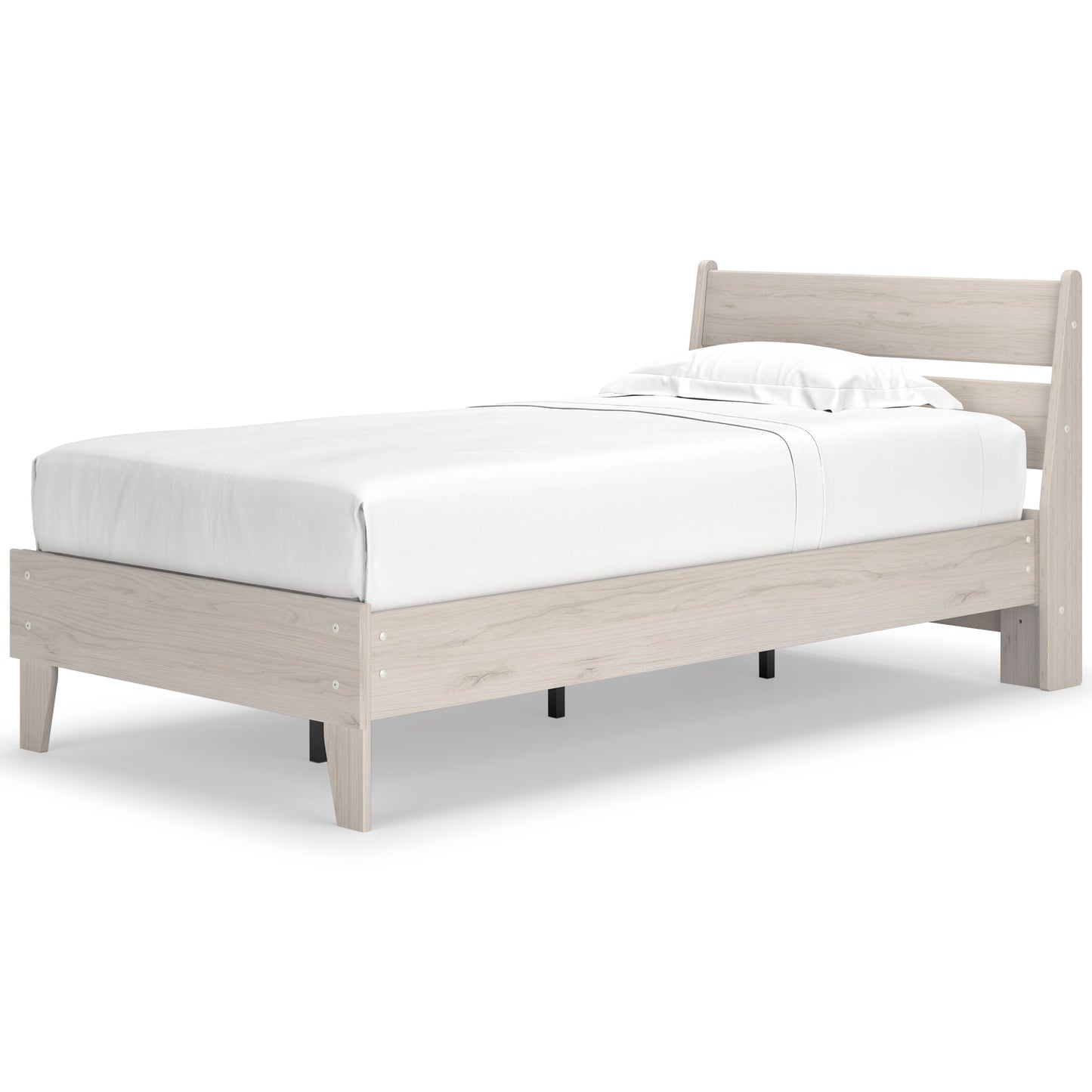 Ashley Socalle Natural Contemporary Twin Panel Platform Bed EB1864B3