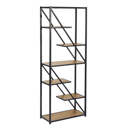 31.5" W * 71" H Metal Etagere Bookcase