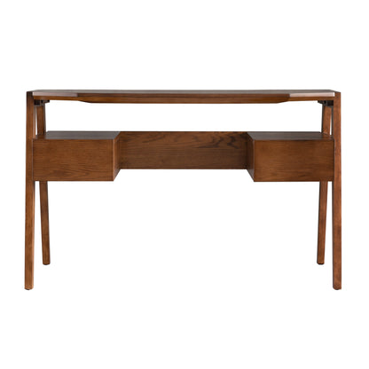 Clyden Midcentury Modern Writing Desk w/ Storage