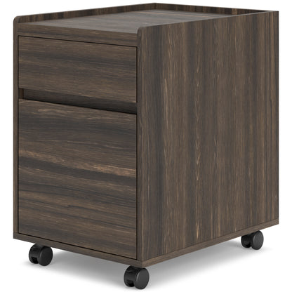 Ashley Zendex Dark Brown Contemporary File Cabinet H304-12