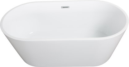 Acrylic Alcove Freestanding Soaking Bathtub-60 22A02-60