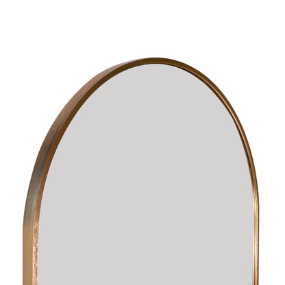 Full Length Wall Mirror - 63” x 20” Arched Free Standing Body Mirror , Black Metal Framed Large Floor Mirror for Bedroom, Modern  Stand Up / Leaning Mirror