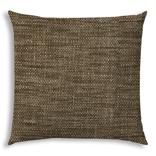 BOHO SEA Brown Indoor/Outdoor Pillow - Sewn Closure