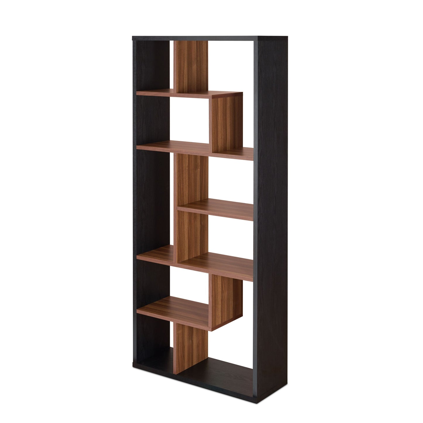 ACME Mileta II Bookshelf in Black & Walnut 92358