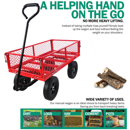 Tools cart Wagon Cart Garden cart trucks make it easier to transport firewood