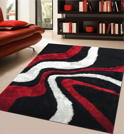 "Aria Collection" Soft Pile Hand Tufted Shag Area Rug