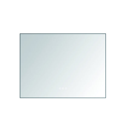 Super Bright Led Bathroom Mirror with Lights, Metal Frame Mirror Wall Mounted Lighted Vanity Mirrors for Wall, Anti Fog Dimmable Led Mirror for Makeup, Horizontal/Verti  \\\\nGun Gray Metal