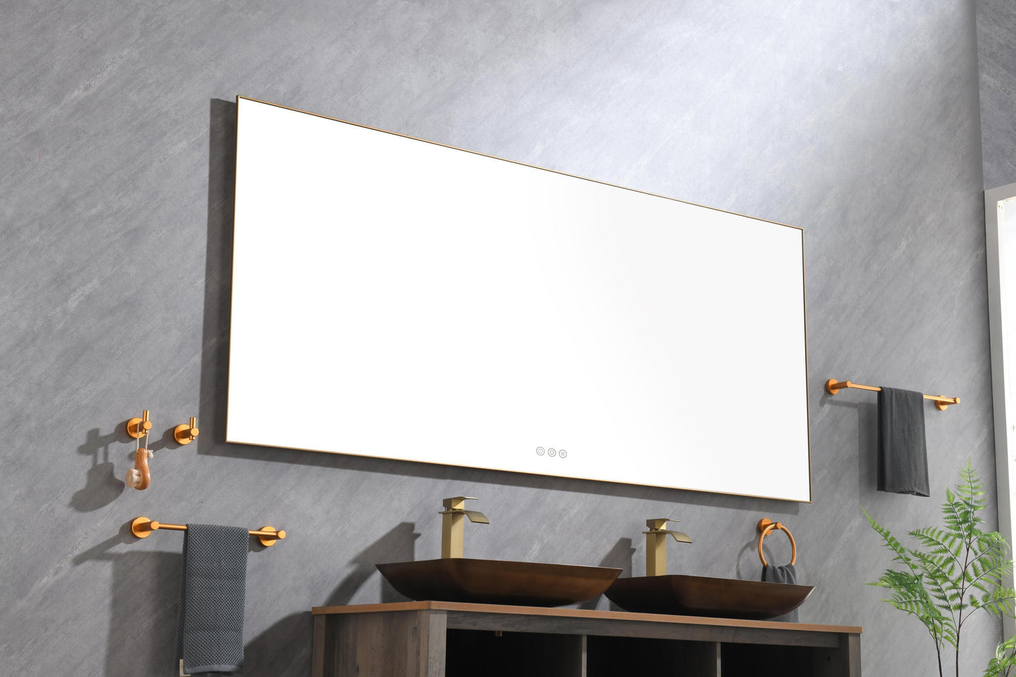 LTL needs to consult the warehouse addressSuper Bright Led Bathroom Mirror with Lights, Metal Frame Mirror Wall Mounted Lighted Vanity Mirrors for Wall, Anti Fog Dimmable Led Mirror for Makeup